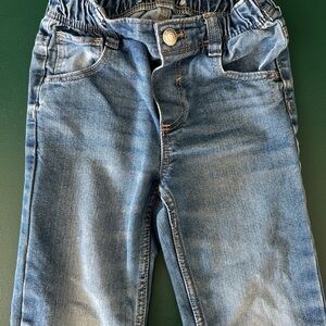 Classic Blue Straight-Cut Denim Jeans